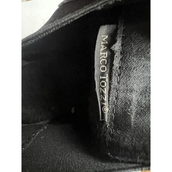 Marco Tozzi  comfortable Cushioned Chelsea ankle boot, black, leather size 39 - Picture 10 of 15